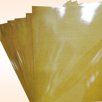 Environmental & biodegradable food grade PE film laminated brown kraft paper for making paper meal box