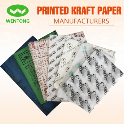 Cheap customized logo printed tissue paper 17gsm for cloth/fruit/shoe box/gift with company logo